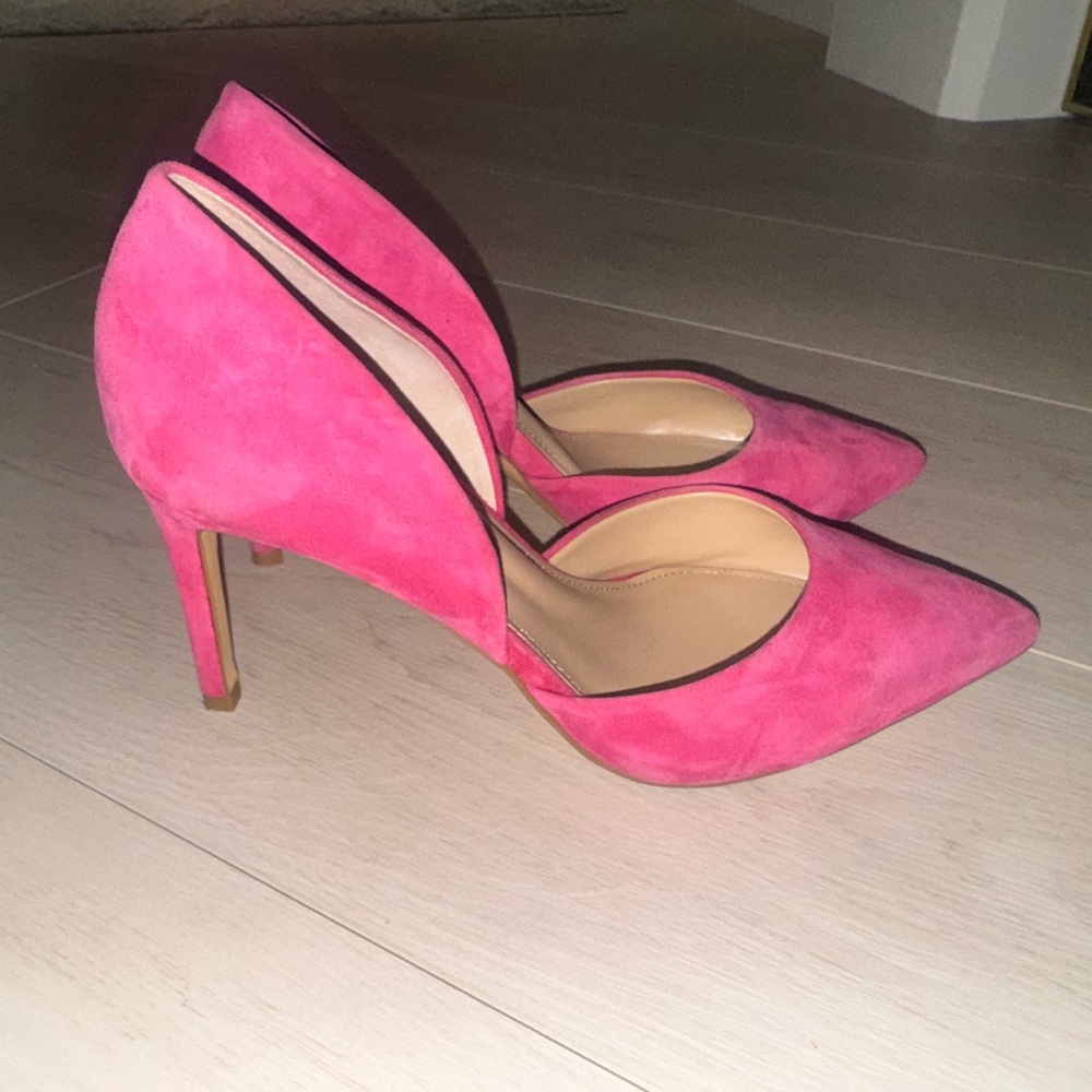 White House Black Market Vibrant Pink Heels